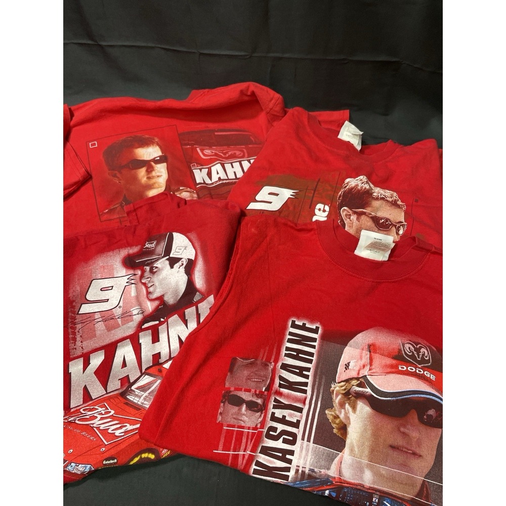 Kasey Kahne #9 NASCAR Shirt Lot L & M Dodge Budweiser Worn